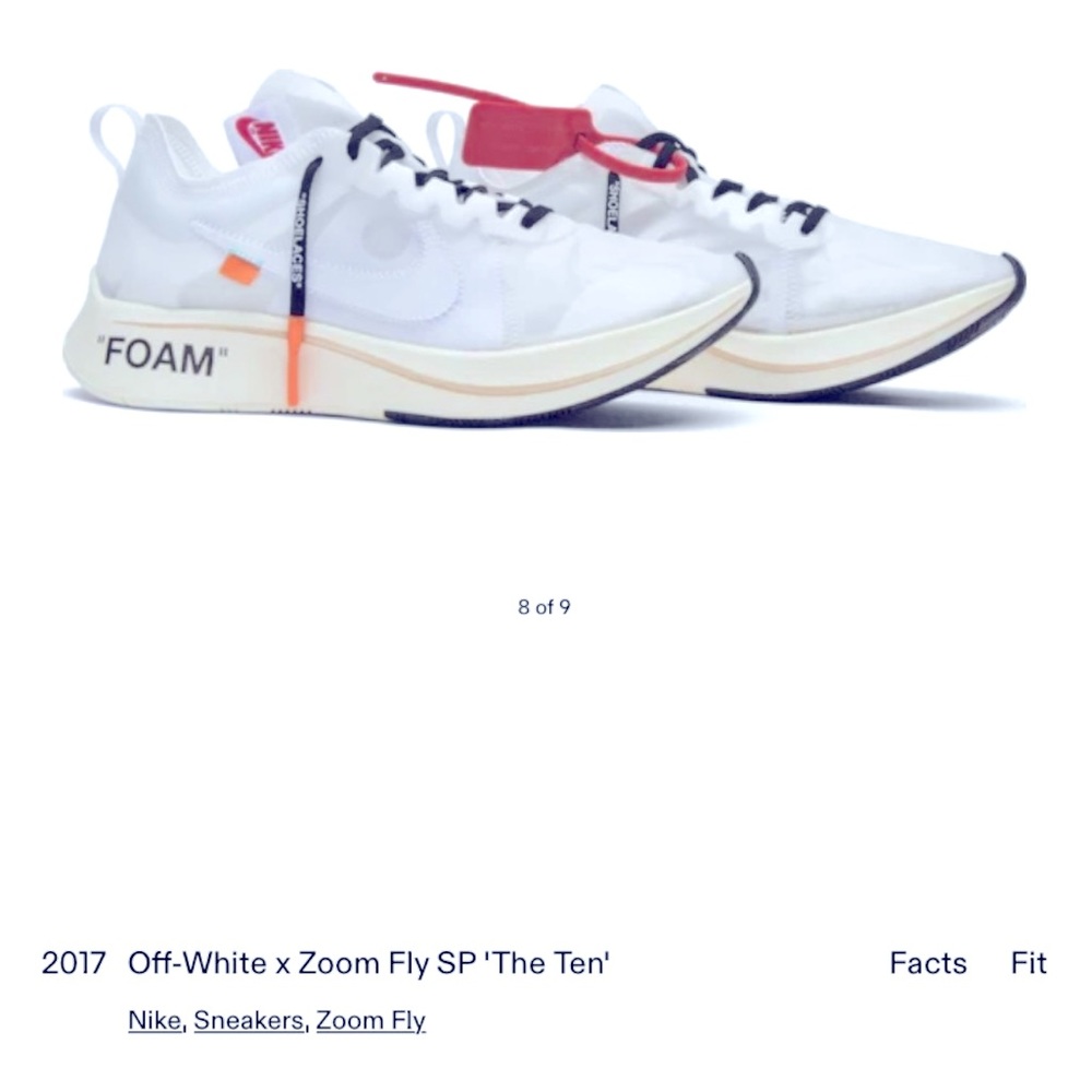 Off White™️muslin rare c.2017 Nike Zoom Fly